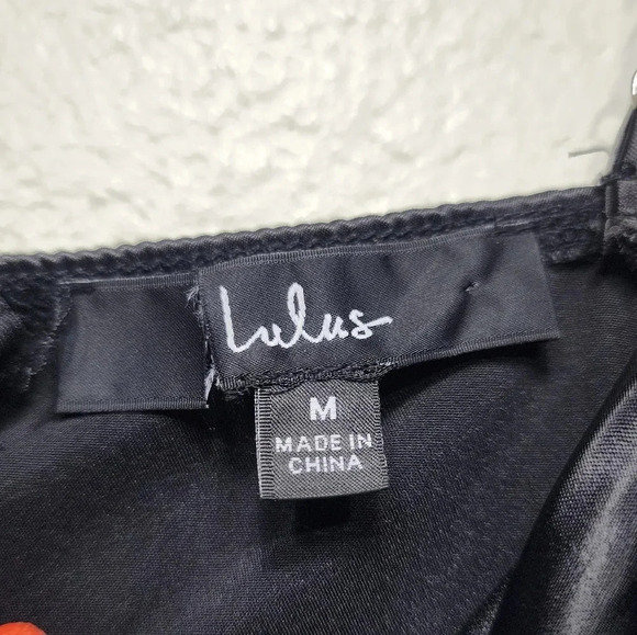 Lulus Sultry Sweetness Black Tiered Tulle Maxi Dress M Wedding Party Guest Dark - Picture 11 of 11